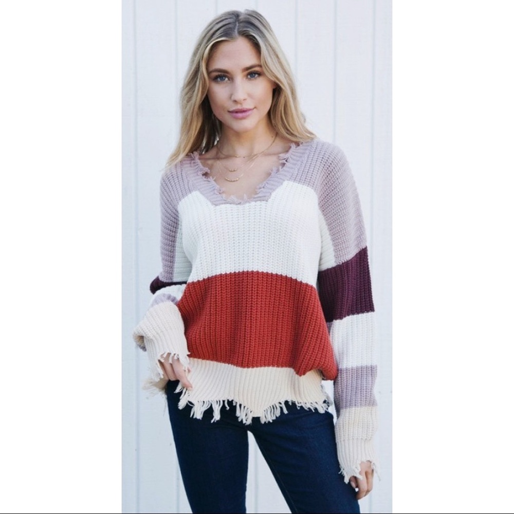 Mauve Rust Sweater
